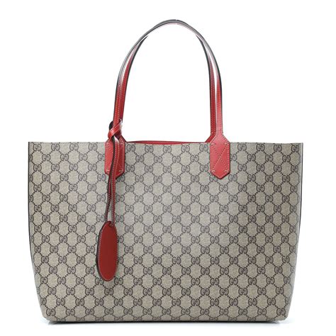 gucci reversible tote fashionphile|gucci gg supreme reversible tote.